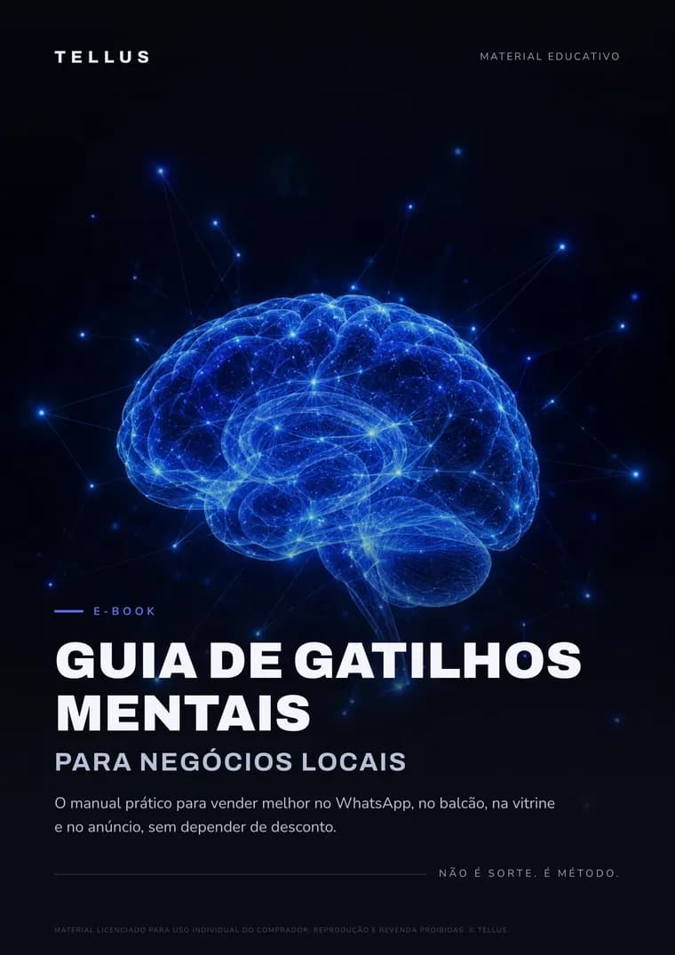 Capa do e-book Guia de Gatilhos Mentais para Negócios Locais